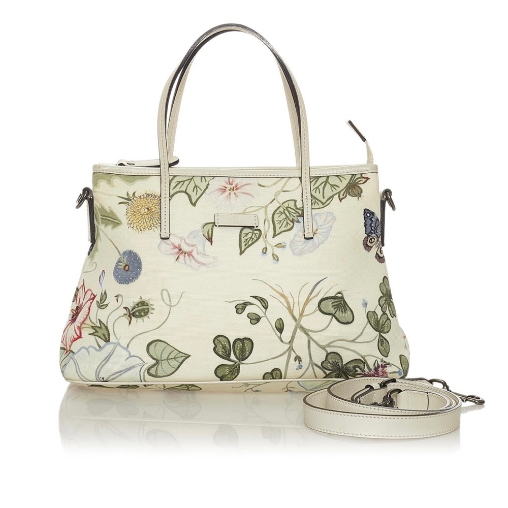 Gucci Flora Knight satchel with crossbody strap